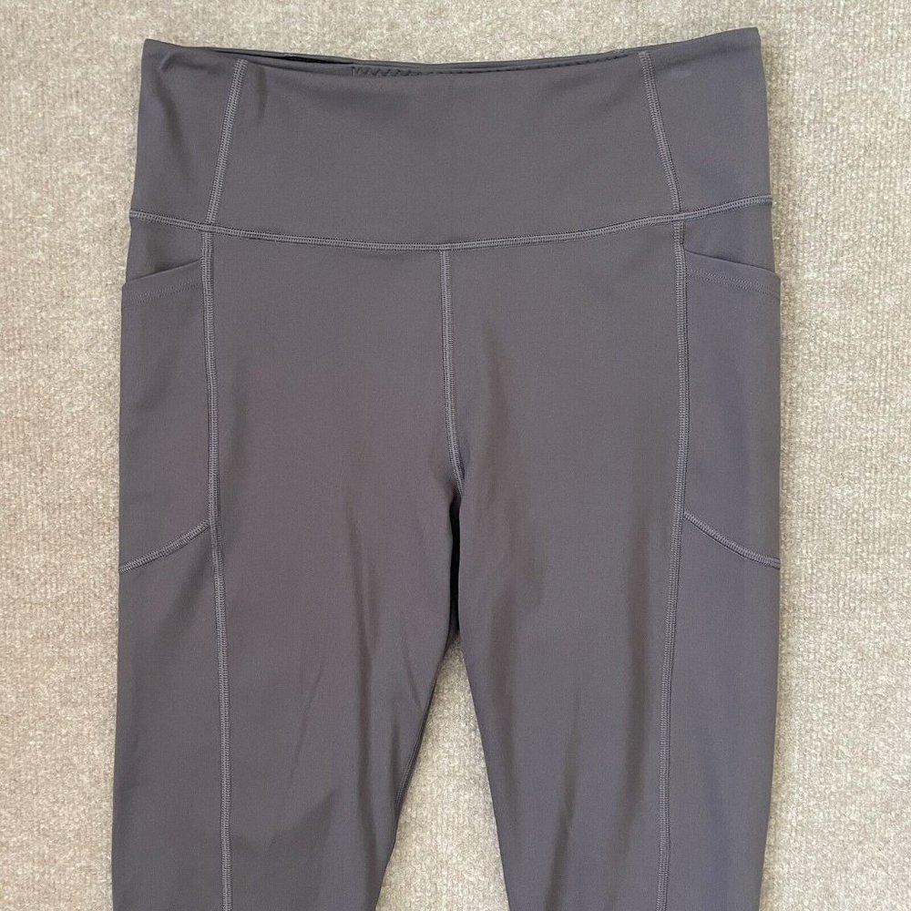 Victoria's Secret Leggings Womens 12 Grey Skinny Yoga Pants Workout Pockets - Picture 2 of 11